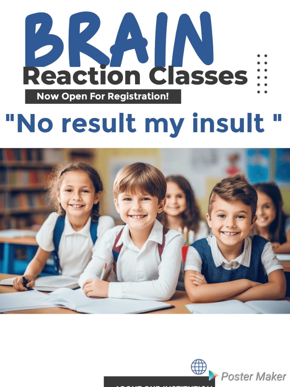 BRAIN Reaction Classes – Admissions Open! image